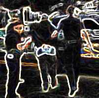 a black person in cuffs