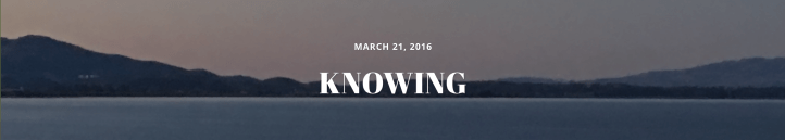knowing
